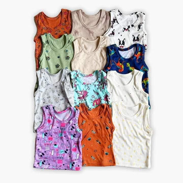 Velona Baby and Toddler Printed Cotton Vests