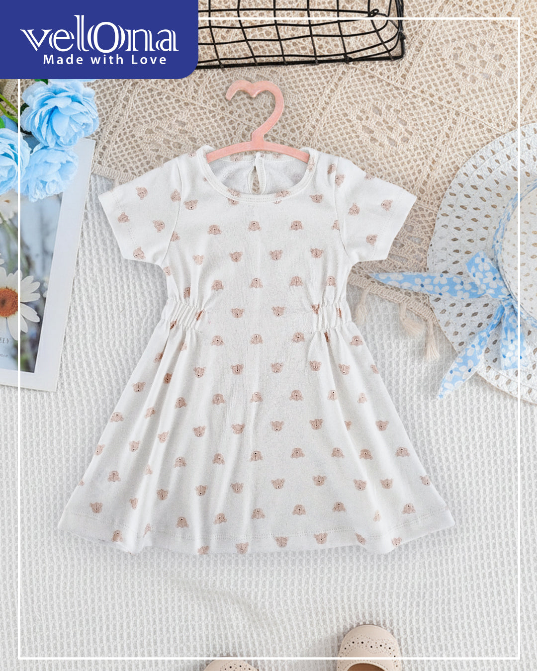 VELONA Baby Girl Casual Summer Holiday Dress