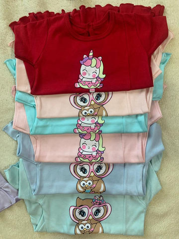 Little Owl Ruffle Dress