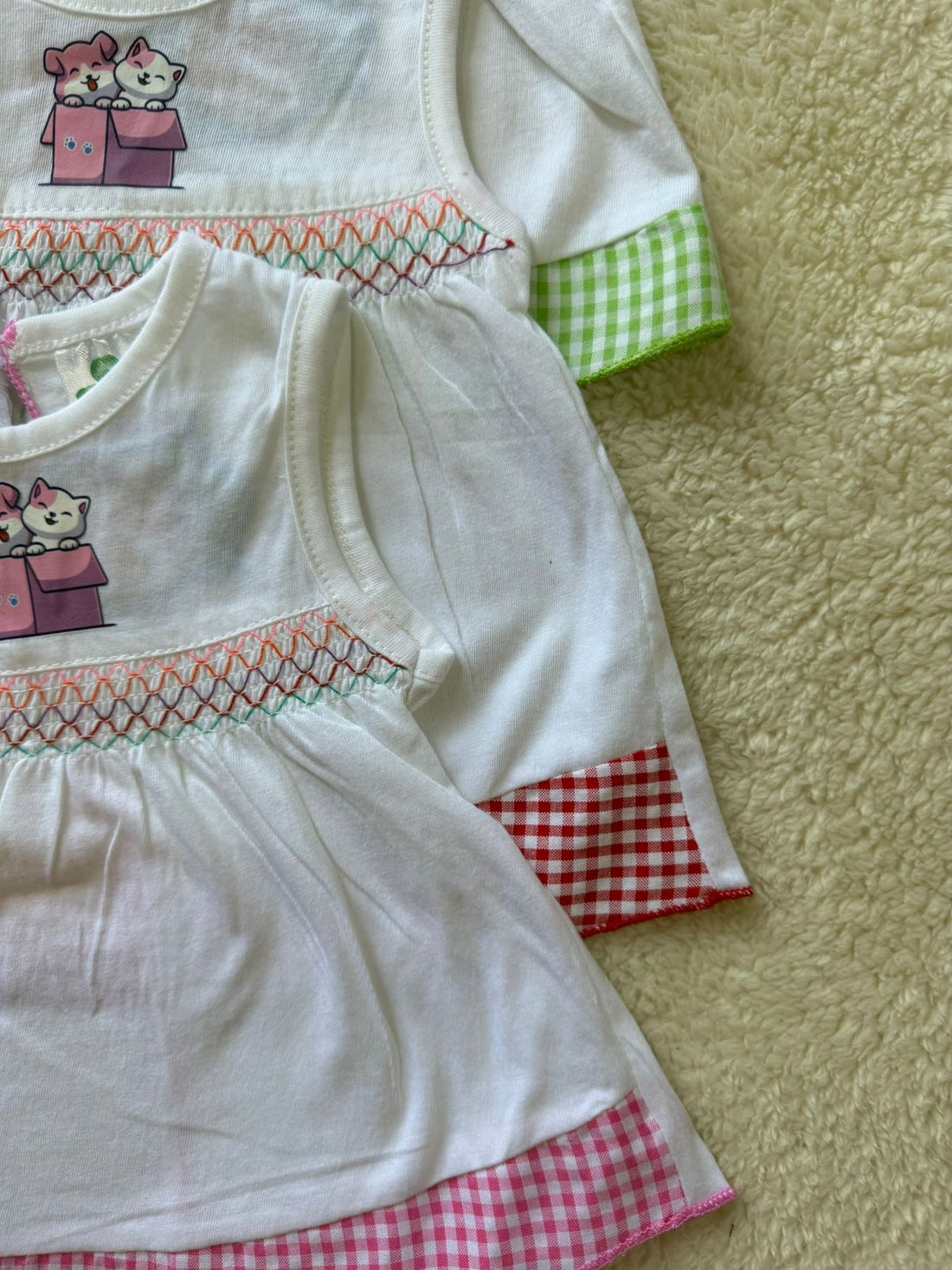 Baby girl cotton smocked frocks