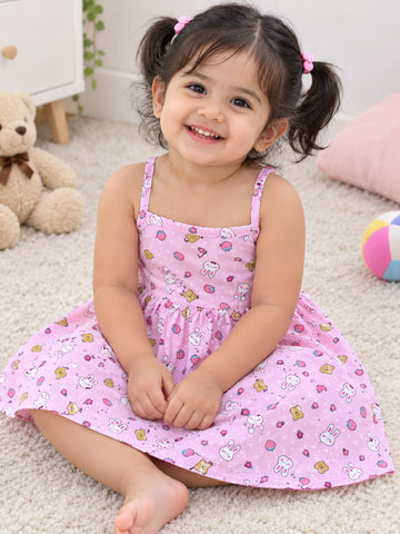 Cute pink sleeveless toddler dress🌸