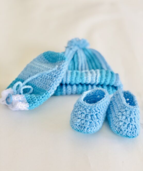 Crochet Baby Three Piece Set