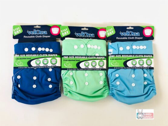 Velona One Size Reusable Cloth Diaper + Absorbent Insert