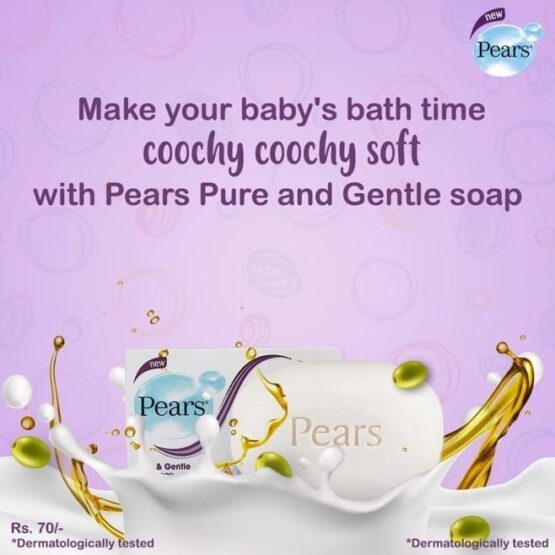 Pears Pure and Gentle Baby Soap Multipack (400g)