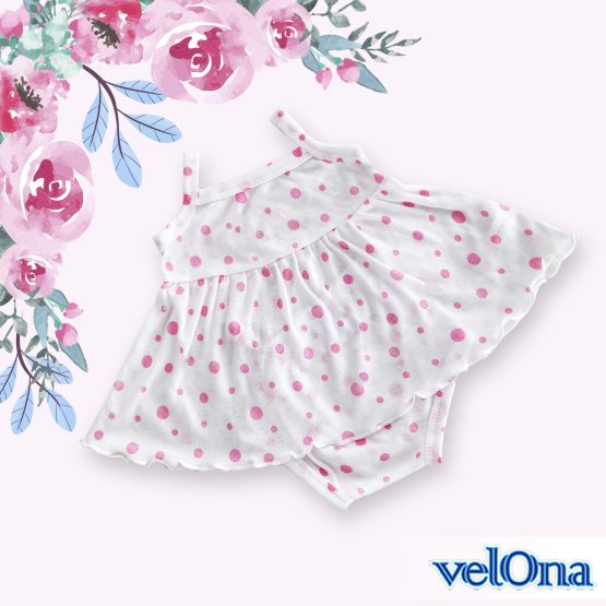 Velona Polka Dotted Infant Baby Suit