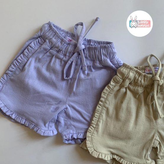 Frill Detailed Draw String Shorts